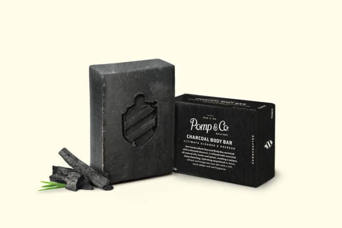 Pomp & Co Charcoal body Bar soap